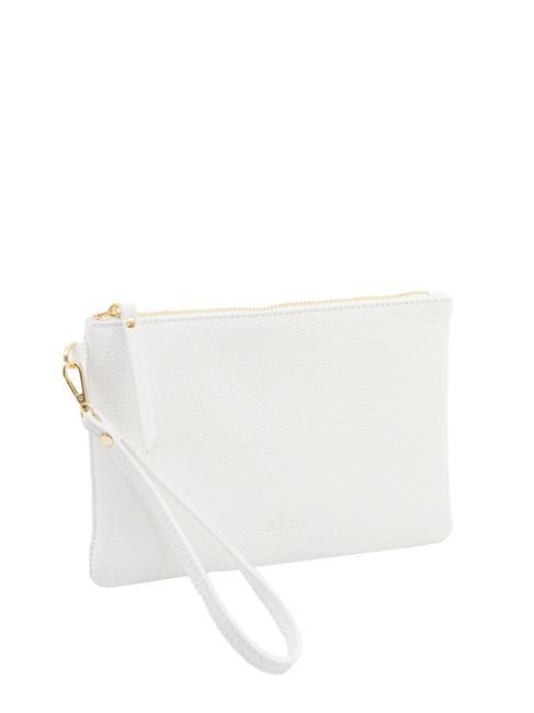 ROBERTA Pochette in pelle dollaro optical white - Borse Donna