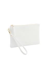 LESAC ROBERTA Pochette in pelle dollaro optical white - Borse Donna - 2