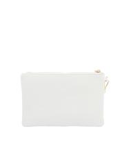 LESAC ROBERTA Pochette in pelle dollaro optical white - Borse Donna - 3