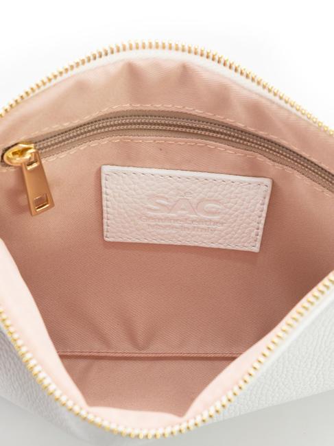 ROBERTA Pochette in pelle dollaro optical white - Borse Donna