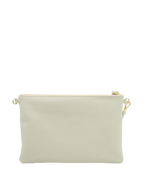 CLAUDIA Pochette pelle dollaro con tracolla artic teal - Borse Donna