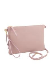 LESAC CLAUDIA Pochette pelle dollaro con tracolla millenial pink - Borse Donna - 2