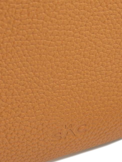 CLAUDIA Pochette pelle dollaro con tracolla cuoio scuro - Borse Donna