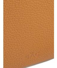 LESAC CLAUDIA Pochette pelle dollaro con tracolla cuoio scuro - Borse Donna - 6