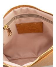 LESAC CLAUDIA Pochette pelle dollaro con tracolla cuoio scuro - Borse Donna - 7