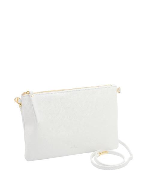 CLAUDIA Pochette pelle dollaro con tracolla optical white - Borse Donna
