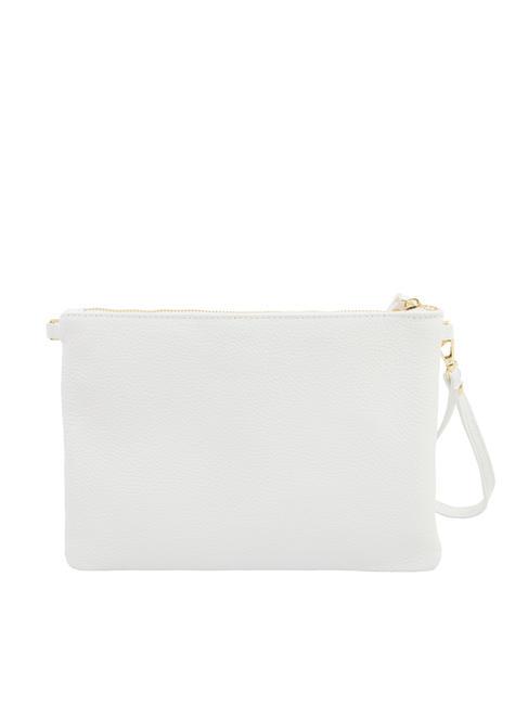 CLAUDIA Pochette pelle dollaro con tracolla optical white - Borse Donna