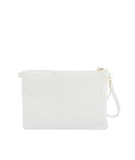 LESAC CLAUDIA Pochette pelle dollaro con tracolla optical white - Borse Donna - 3