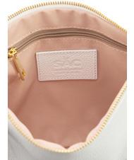 LESAC CLAUDIA Pochette pelle dollaro con tracolla optical white - Borse Donna - 7