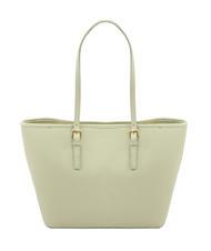 LESAC CHIARA Borsa shopper in pelle dollaro artic teal - Borse Donna - 3
