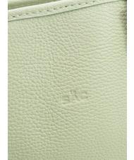 LESAC CHIARA Borsa shopper in pelle dollaro artic teal - Borse Donna - 5