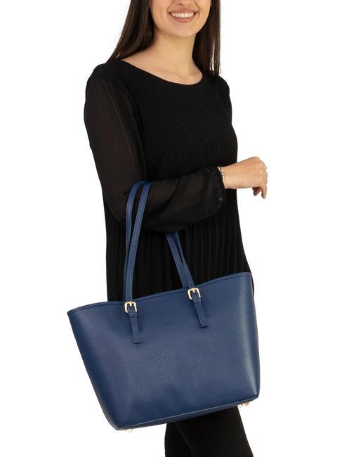 CHIARA Borsa shopper in pelle dollaro jeans - Borse Donna