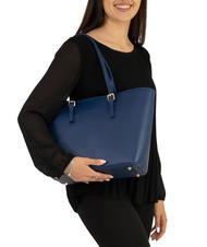 LESAC CHIARA Borsa shopper in pelle dollaro jeans - Borse Donna - 4