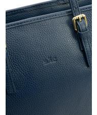 LESAC CHIARA Borsa shopper in pelle dollaro jeans - Borse Donna - 5