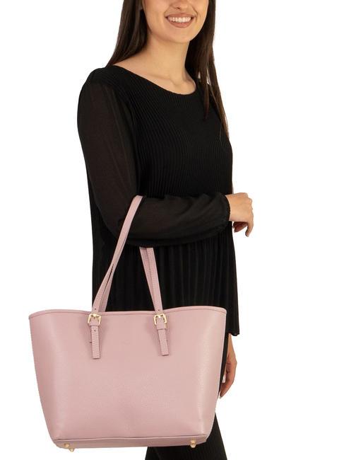 CHIARA Borsa shopper in pelle dollaro millenial pink - Borse Donna