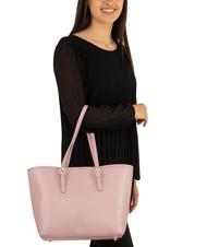 LESAC CHIARA Borsa shopper in pelle dollaro millenial pink - Borse Donna - 4