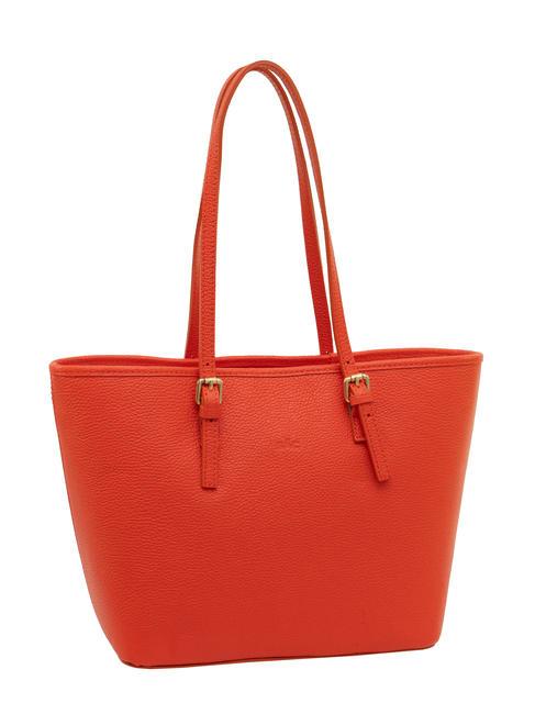 CHIARA Borsa shopper in pelle dollaro coral - Borse Donna