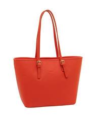 LESAC CHIARA Borsa shopper in pelle dollaro coral - Borse Donna - 2