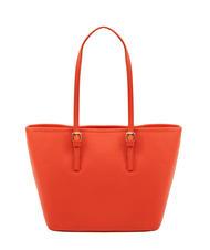 LESAC CHIARA Borsa shopper in pelle dollaro coral - Borse Donna - 3