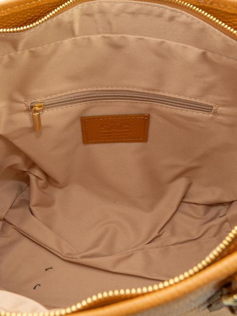 CHIARA Borsa shopper in pelle dollaro cuoio scuro - Borse Donna