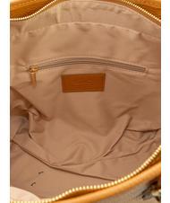 LESAC CHIARA Borsa shopper in pelle dollaro cuoio scuro - Borse Donna - 7