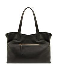 LESAC MARTINA Borsa shopper morbida in pelle dollaro nero - Borse Donna - 3