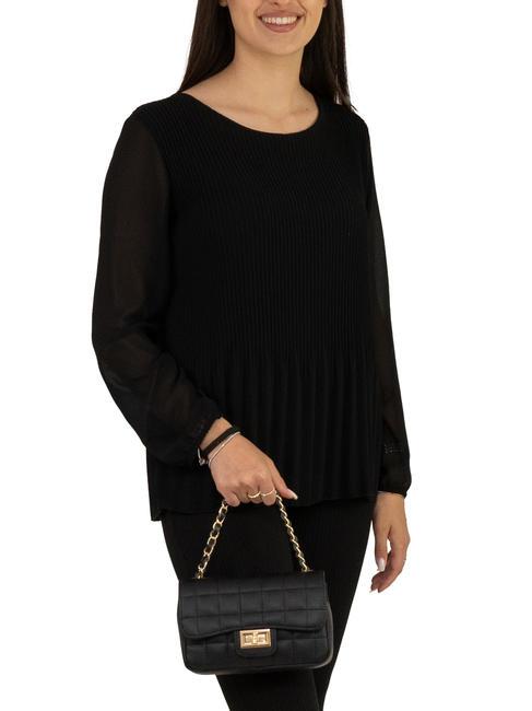GIULIA Borsa tracolla catena pelle dollaro nero - Borse Donna