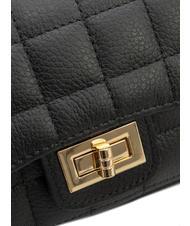LESAC GIULIA Borsa tracolla catena pelle dollaro nero - Borse Donna - 6