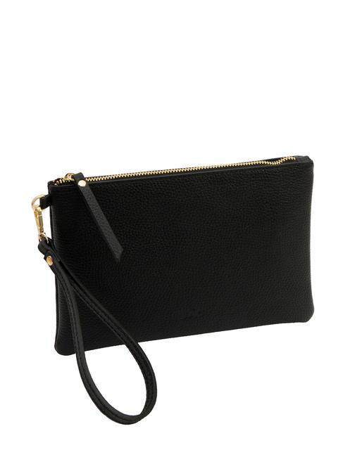 ROBERTA Pochette in pelle dollaro nero - Borse Donna