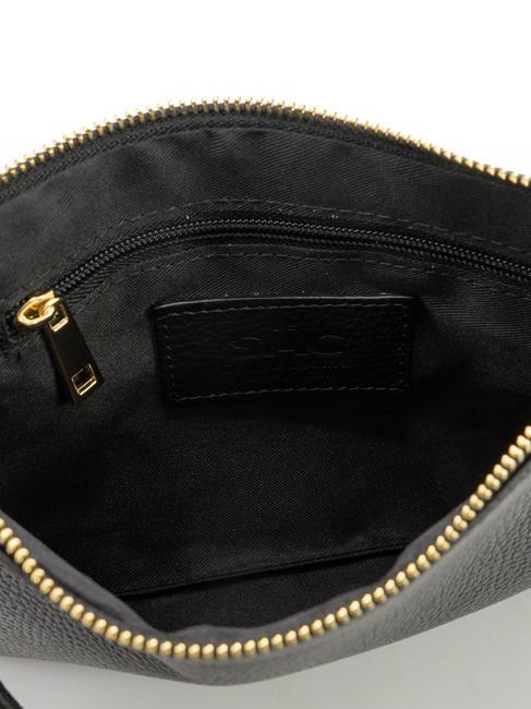 ROBERTA Pochette in pelle dollaro nero - Borse Donna