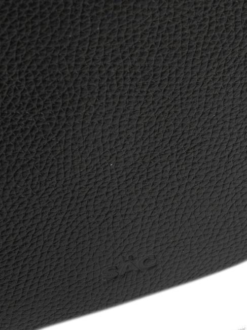 CLAUDIA Pochette pelle dollaro con tracolla nero - Borse Donna