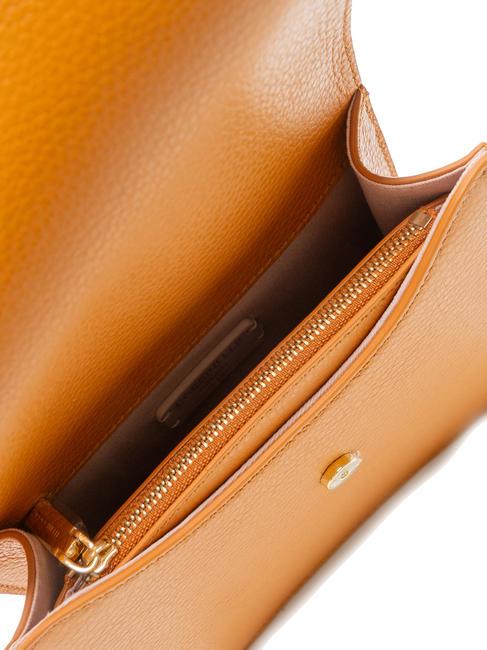 ANNE Borsa mini con flap in pelle martellata paprika - Borse Donna