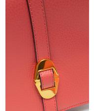 COCCINELLE COSIMA Borsa a tracolla in pelle martellata cranberry - Borse Donna - 5