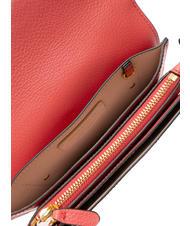 COCCINELLE COSIMA Borsa a tracolla in pelle martellata cranberry - Borse Donna - 6