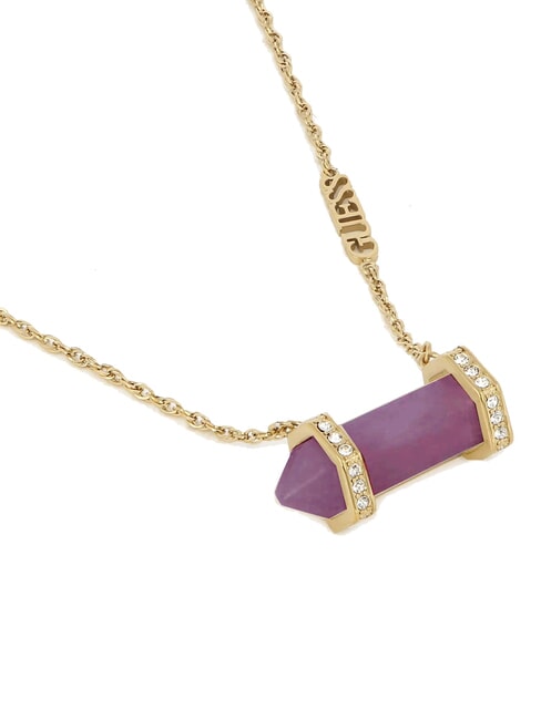 GOOD VIBES Collana con pietra yellow gold/amethyst - Collane