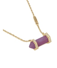 GUESS GOOD VIBES Collana con pietra yellow gold/amethyst - Collane - 2
