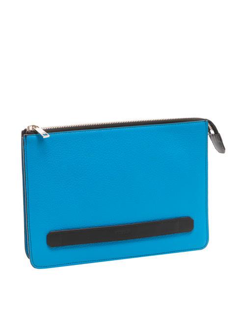 ULISSE Clutch in pelle di vitello st eracle turchese h - Borse Donna
