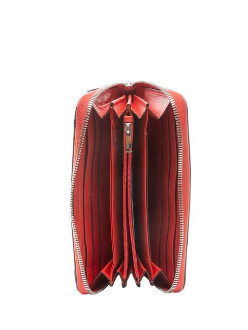 MUSE Portafoglio grande in pelle zip around ROSSO - Portafogli Donna