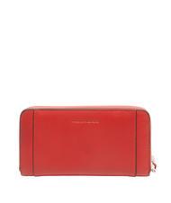 PIQUADRO MUSE Portafoglio grande in pelle zip around ROSSO - Portafogli Donna - 3