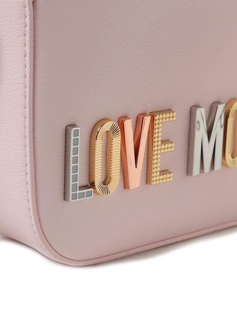 BOLD LOVE LETTERING Borsa camera case a tracolla cipria - Borse Donna