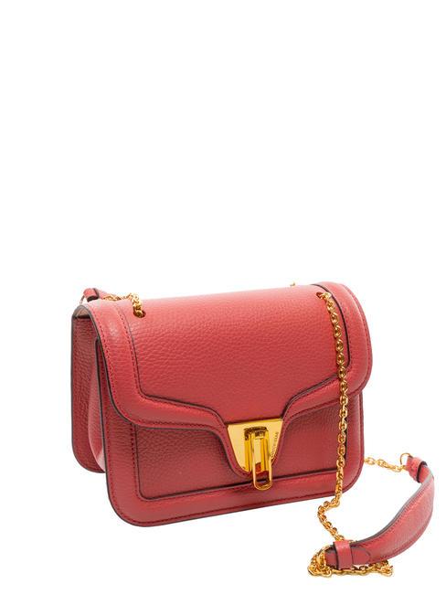 NEW MARVIN TWIST Micro Bag a tracolla, in pelle cranberry - Borse Donna