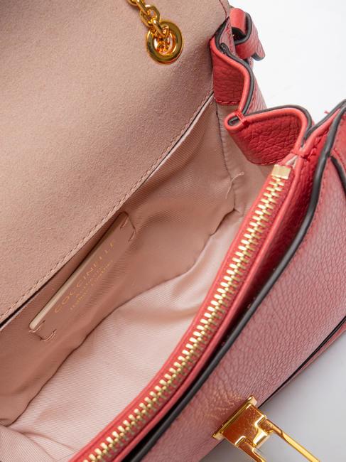 NEW MARVIN TWIST Micro Bag a tracolla, in pelle cranberry - Borse Donna