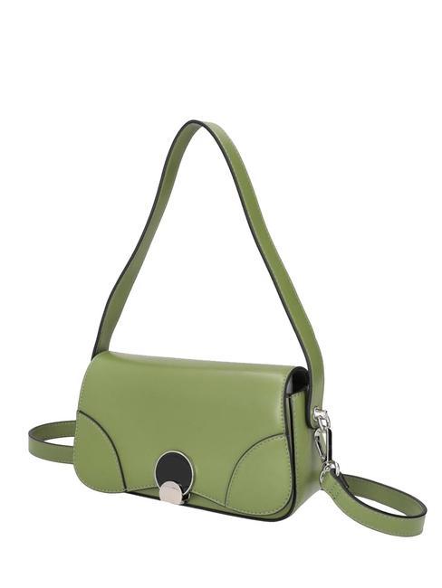   Mini Bag a spalla, con tracolla verde oliva - Borse Donna