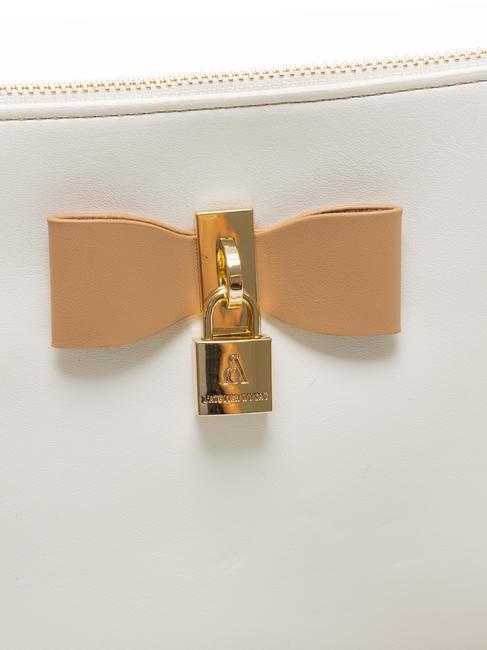 LA LA LAND Borsa clutch piatta a tracolla white/tan - Borse Donna