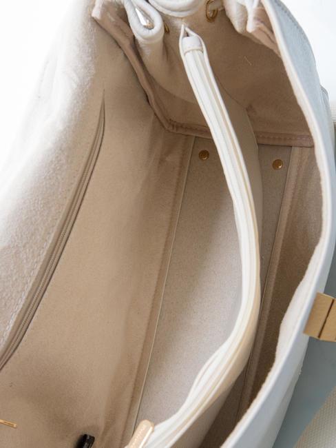 MIA Borsa cartelletta con tracolla off white - Borse Donna