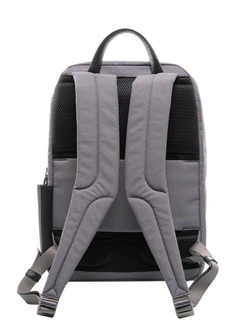 KLOUT Zaino in pelle e tessuto, porta pc 15.6" grigio2 - Zaini da lavoro porta PC