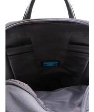 PIQUADRO KLOUT Zaino in pelle e tessuto, porta pc 15.6" grigio2 - Zaini da lavoro porta PC - 5
