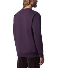NORTH SAILS LETTERING LOGO Felpa girocollo in cotone dark plum - Felpe Uomo - 2