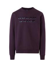 NORTH SAILS LETTERING LOGO Felpa girocollo in cotone dark plum - Felpe Uomo - 4