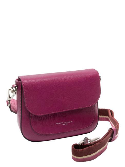 ALLY  Mini Bag a tracolla, in pelle hot pink - Borse Donna
